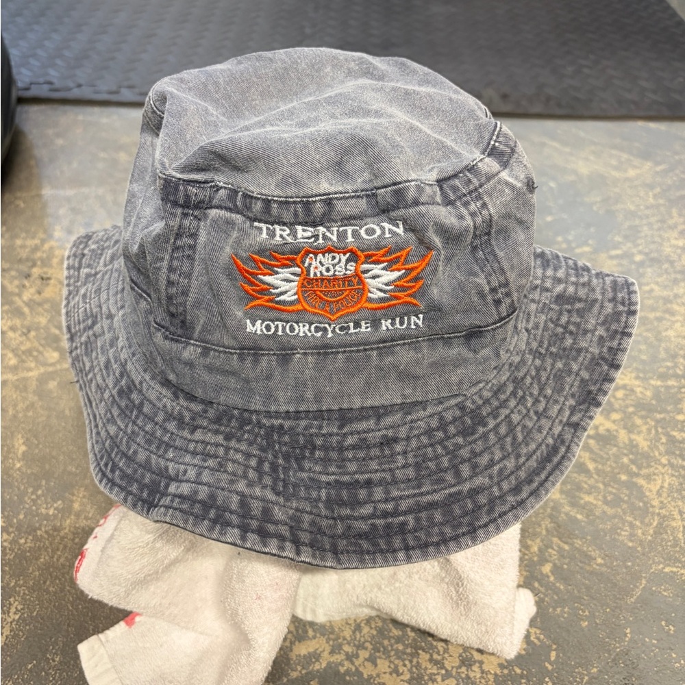 Adult Andy Ross motorcycle run bucket hat